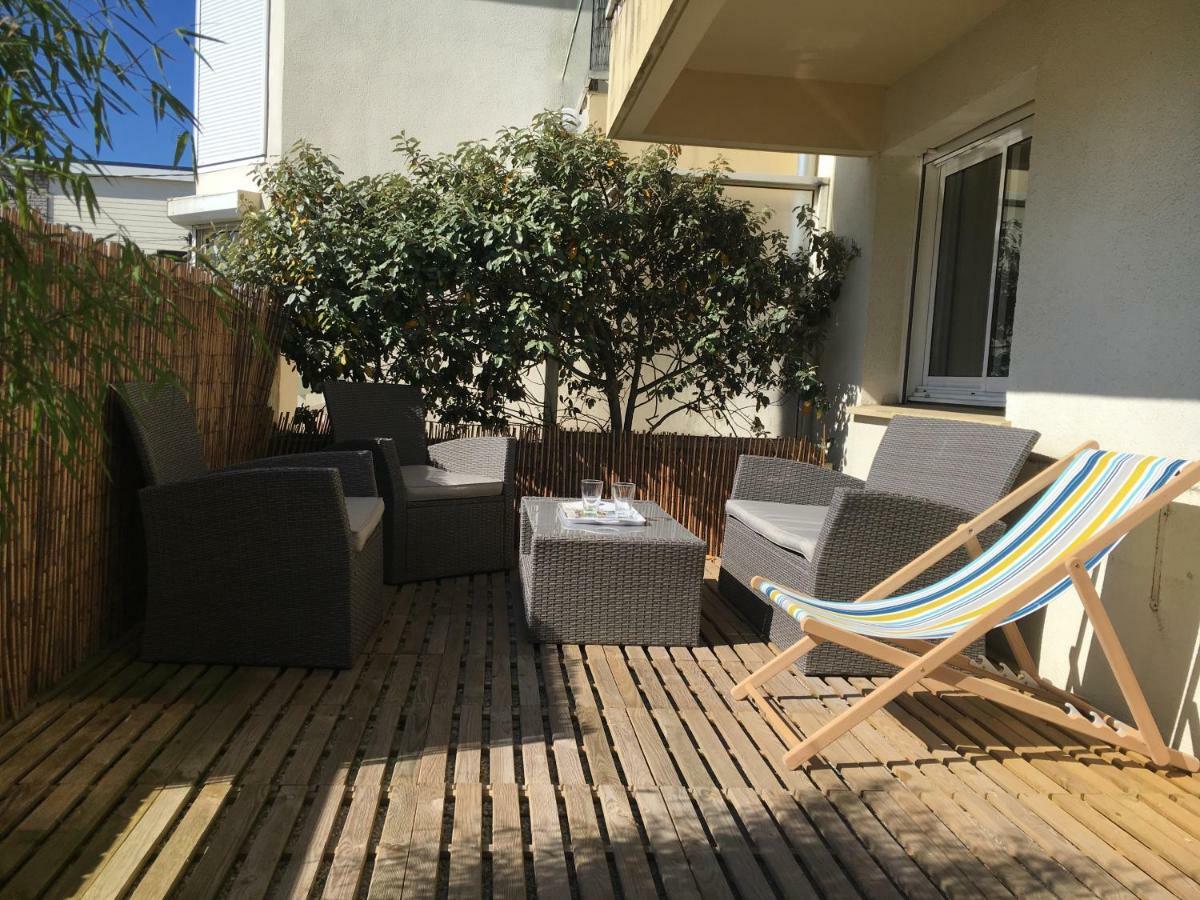 Le Wim'Heureux Terrasse Lägenhet Wimereux Exteriör bild