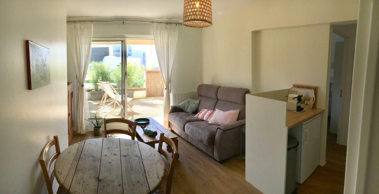 Le Wim'Heureux Terrasse Lägenhet Wimereux Exteriör bild